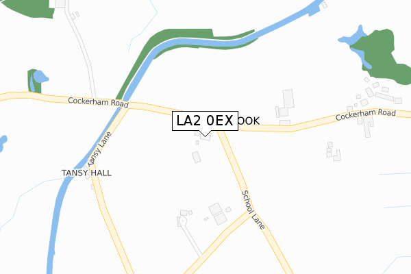 LA2 0EX map - large scale - OS Open Zoomstack (Ordnance Survey)