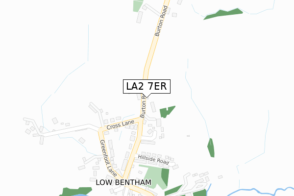 LA2 7ER map - large scale - OS Open Zoomstack (Ordnance Survey)