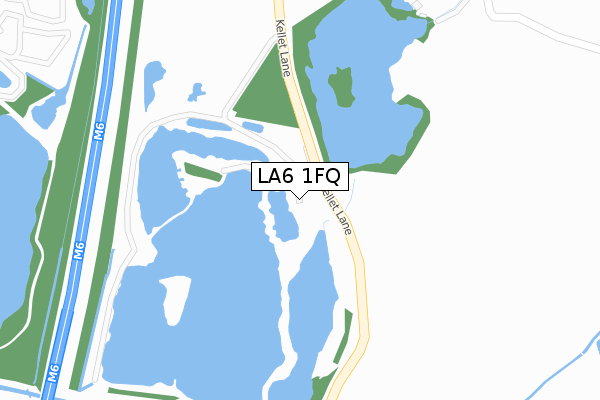 LA6 1FQ map - large scale - OS Open Zoomstack (Ordnance Survey)