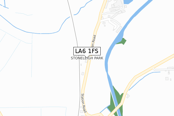 LA6 1FS map - large scale - OS Open Zoomstack (Ordnance Survey)