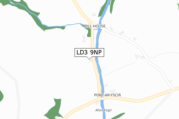 LD3 9NP map - large scale - OS Open Zoomstack (Ordnance Survey)