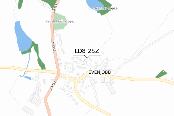 LD8 2SZ map - large scale - OS Open Zoomstack (Ordnance Survey)