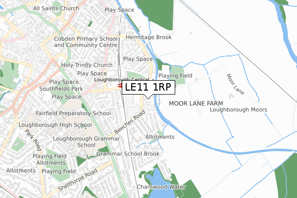 LE11 1RP map - small scale - OS Open Zoomstack (Ordnance Survey) LE11 1RP map - small scale - OS Open Zoomstack (Ordnance Survey)