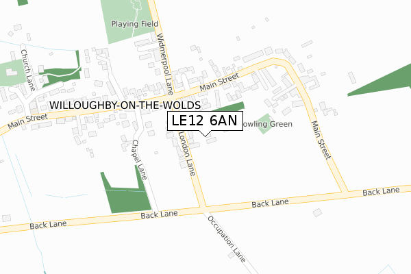 LE12 6AN map - large scale - OS Open Zoomstack (Ordnance Survey) LE12 6AN map - large scale - OS Open Zoomstack (Ordnance Survey)