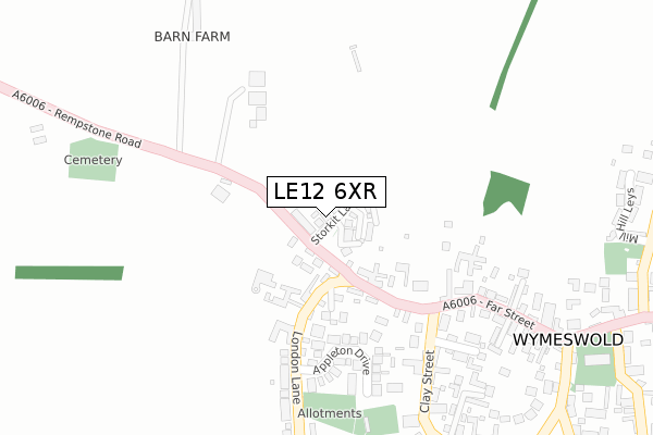 LE12 6XR map - large scale - OS Open Zoomstack (Ordnance Survey) LE12 6XR map - large scale - OS Open Zoomstack (Ordnance Survey)