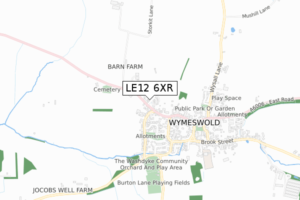 LE12 6XR map - small scale - OS Open Zoomstack (Ordnance Survey) LE12 6XR map - small scale - OS Open Zoomstack (Ordnance Survey)