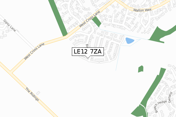 LE12 7ZA map - large scale - OS Open Zoomstack (Ordnance Survey) LE12 7ZA map - large scale - OS Open Zoomstack (Ordnance Survey)