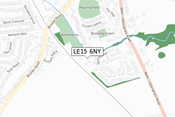 LE15 6NY map - large scale - OS Open Zoomstack (Ordnance Survey) LE15 6NY map - large scale - OS Open Zoomstack (Ordnance Survey)