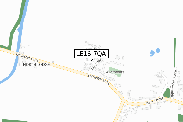 LE16 7QA map - large scale - OS Open Zoomstack (Ordnance Survey) LE16 7QA map - large scale - OS Open Zoomstack (Ordnance Survey)
