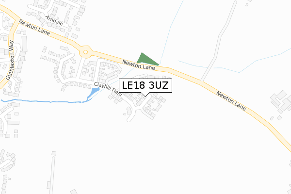 LE18 3UZ map - large scale - OS Open Zoomstack (Ordnance Survey) LE18 3UZ map - large scale - OS Open Zoomstack (Ordnance Survey)