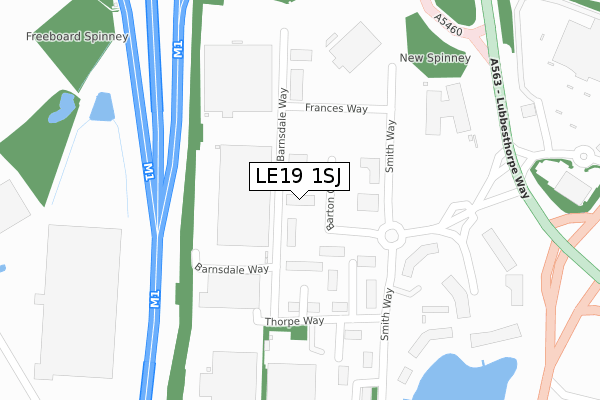 LE19 1SJ map - large scale - OS Open Zoomstack (Ordnance Survey) LE19 1SJ map - large scale - OS Open Zoomstack (Ordnance Survey)