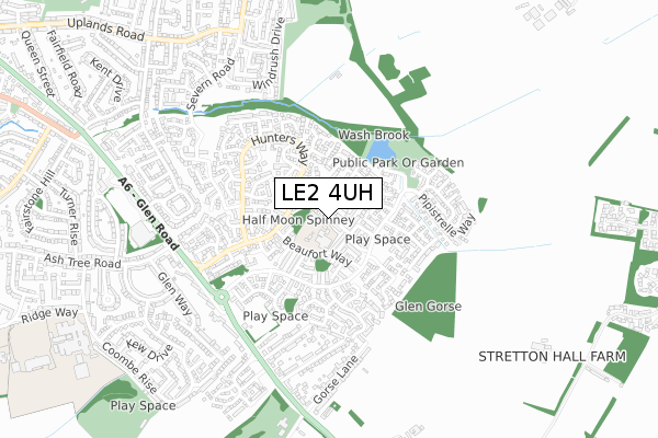 LE2 4UH map - small scale - OS Open Zoomstack (Ordnance Survey) LE2 4UH map - small scale - OS Open Zoomstack (Ordnance Survey)