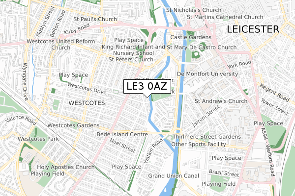 LE3 0AZ map - small scale - OS Open Zoomstack (Ordnance Survey) LE3 0AZ map - small scale - OS Open Zoomstack (Ordnance Survey)