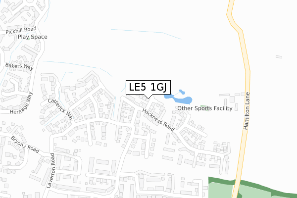 LE5 1GJ map - large scale - OS Open Zoomstack (Ordnance Survey) LE5 1GJ map - large scale - OS Open Zoomstack (Ordnance Survey)
