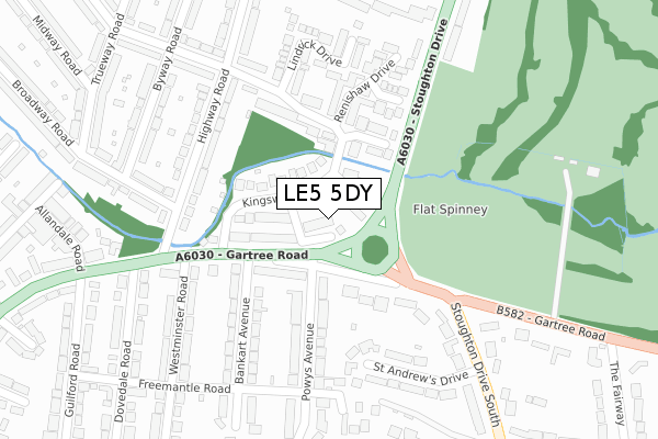 LE5 5DY map - large scale - OS Open Zoomstack (Ordnance Survey) LE5 5DY map - large scale - OS Open Zoomstack (Ordnance Survey)