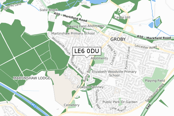 LE6 0DU map - small scale - OS Open Zoomstack (Ordnance Survey) LE6 0DU map - small scale - OS Open Zoomstack (Ordnance Survey)