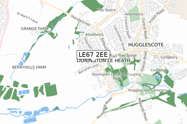LE67 2EE map - small scale - OS Open Zoomstack (Ordnance Survey) LE67 2EE map - small scale - OS Open Zoomstack (Ordnance Survey)