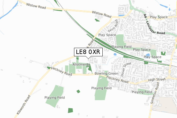 LE8 0XR map - small scale - OS Open Zoomstack (Ordnance Survey) LE8 0XR map - small scale - OS Open Zoomstack (Ordnance Survey)