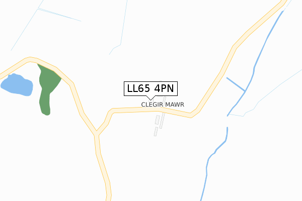 LL65 4PN map - large scale - OS Open Zoomstack (Ordnance Survey)