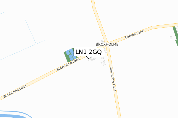 LN1 2GQ map - large scale - OS Open Zoomstack (Ordnance Survey)