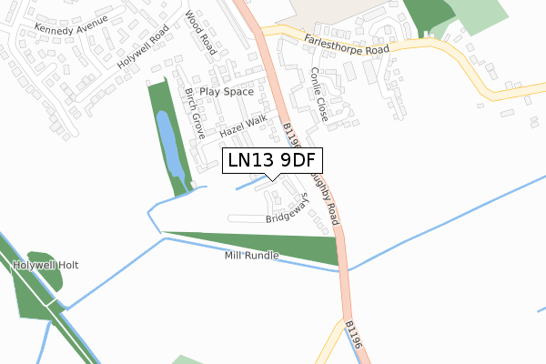 LN13 9DF map - large scale - OS Open Zoomstack (Ordnance Survey) LN13 9DF map - large scale - OS Open Zoomstack (Ordnance Survey)