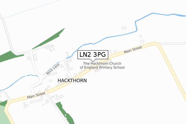 LN2 3PG map - large scale - OS Open Zoomstack (Ordnance Survey)