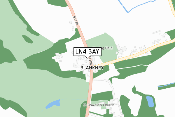 LN4 3AY map - large scale - OS Open Zoomstack (Ordnance Survey) LN4 3AY map - large scale - OS Open Zoomstack (Ordnance Survey)