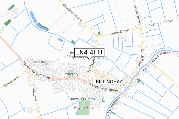 LN4 4HU map - small scale - OS Open Zoomstack (Ordnance Survey) LN4 4HU map - small scale - OS Open Zoomstack (Ordnance Survey)