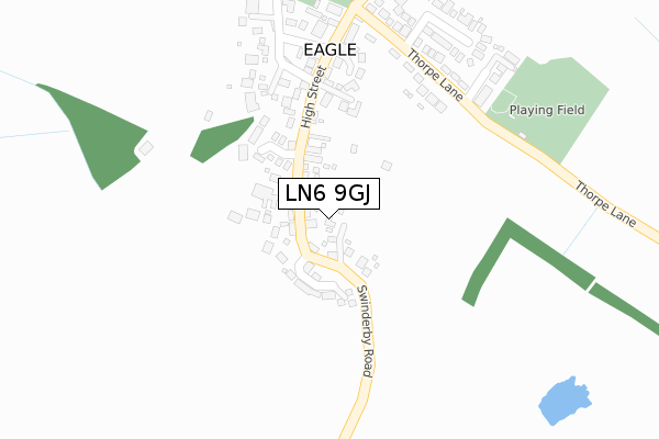 LN6 9GJ map - large scale - OS Open Zoomstack (Ordnance Survey) LN6 9GJ map - large scale - OS Open Zoomstack (Ordnance Survey)