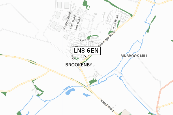 LN8 6EN map - small scale - OS Open Zoomstack (Ordnance Survey)