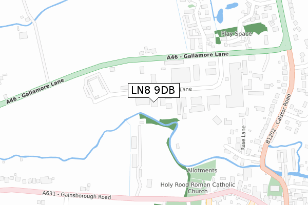 LN8 9DB map - large scale - OS Open Zoomstack (Ordnance Survey) LN8 9DB map - large scale - OS Open Zoomstack (Ordnance Survey)
