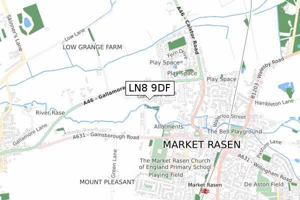 LN8 9DF map - small scale - OS Open Zoomstack (Ordnance Survey) LN8 9DF map - small scale - OS Open Zoomstack (Ordnance Survey)