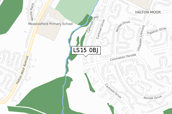 LS15 0BJ map - large scale - OS Open Zoomstack (Ordnance Survey) LS15 0BJ map - large scale - OS Open Zoomstack (Ordnance Survey)