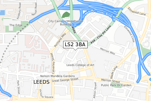 LS2 3BA map - large scale - OS Open Zoomstack (Ordnance Survey) LS2 3BA map - large scale - OS Open Zoomstack (Ordnance Survey)