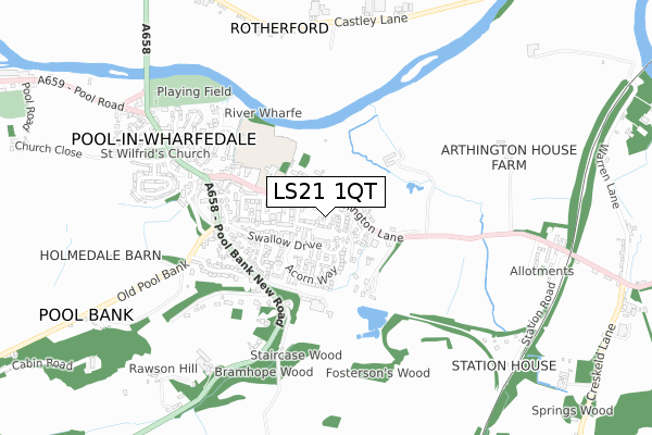 LS21 1QT maps, stats, and open data