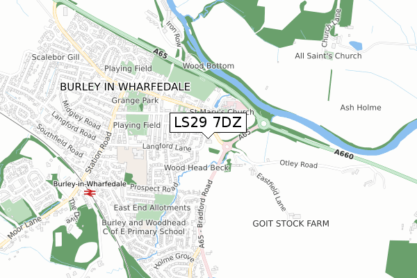 LS29 7DZ maps, stats, and open data