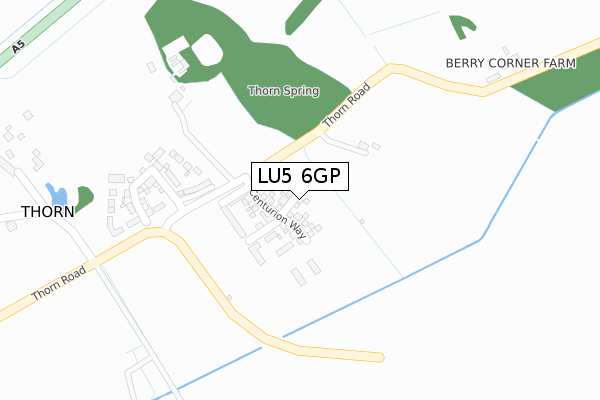 LU5 6GP map - large scale - OS Open Zoomstack (Ordnance Survey)