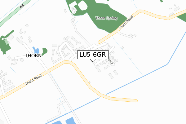 LU5 6GR map - large scale - OS Open Zoomstack (Ordnance Survey)