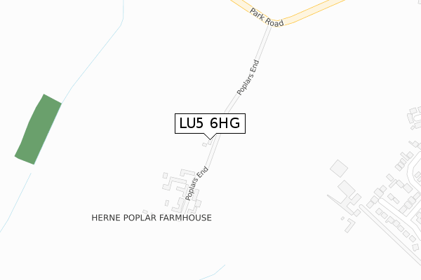 LU5 6HG map - large scale - OS Open Zoomstack (Ordnance Survey)