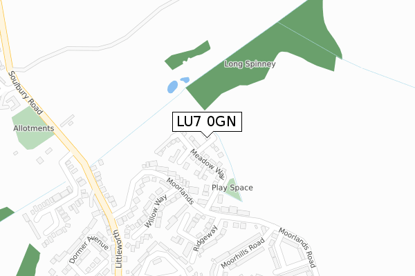 LU7 0GN map - large scale - OS Open Zoomstack (Ordnance Survey) LU7 0GN map - large scale - OS Open Zoomstack (Ordnance Survey)