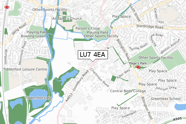 LU7 4EA map - small scale - OS Open Zoomstack (Ordnance Survey) LU7 4EA map - small scale - OS Open Zoomstack (Ordnance Survey)