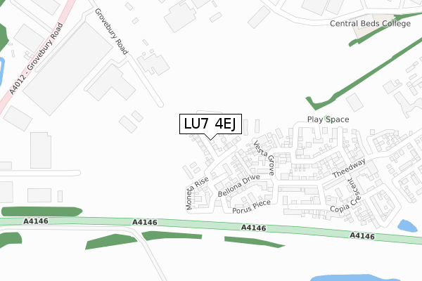 LU7 4EJ map - large scale - OS Open Zoomstack (Ordnance Survey) LU7 4EJ map - large scale - OS Open Zoomstack (Ordnance Survey)
