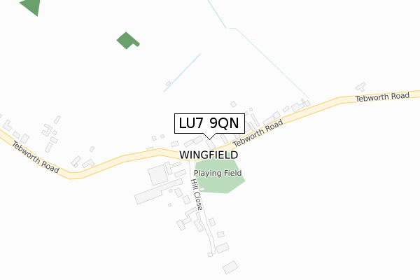LU7 9QN map - large scale - OS Open Zoomstack (Ordnance Survey)