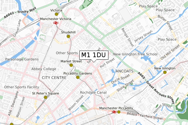 M1 1DU map - small scale - OS Open Zoomstack (Ordnance Survey) M1 1DU map - small scale - OS Open Zoomstack (Ordnance Survey)