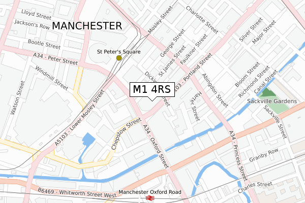 M1 4RS map - large scale - OS Open Zoomstack (Ordnance Survey) M1 4RS map - large scale - OS Open Zoomstack (Ordnance Survey)