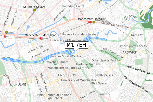 M1 7EH map - small scale - OS Open Zoomstack (Ordnance Survey) M1 7EH map - small scale - OS Open Zoomstack (Ordnance Survey)