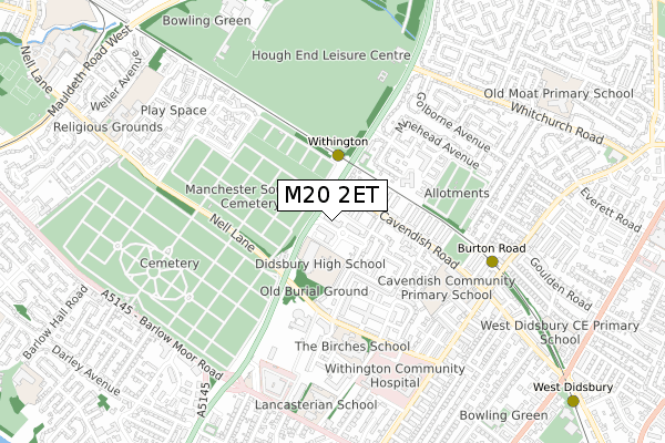 M20 2ET map - small scale - OS Open Zoomstack (Ordnance Survey)