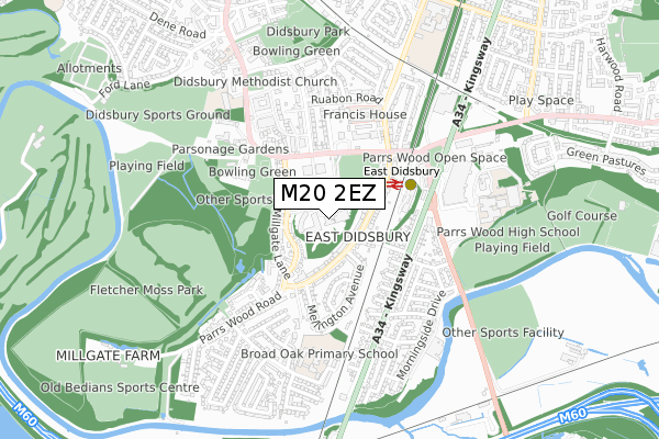 M20 2EZ map - small scale - OS Open Zoomstack (Ordnance Survey) M20 2EZ map - small scale - OS Open Zoomstack (Ordnance Survey)