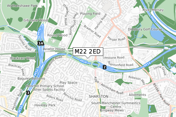 M22 2ED map - small scale - OS Open Zoomstack (Ordnance Survey) M22 2ED map - small scale - OS Open Zoomstack (Ordnance Survey)