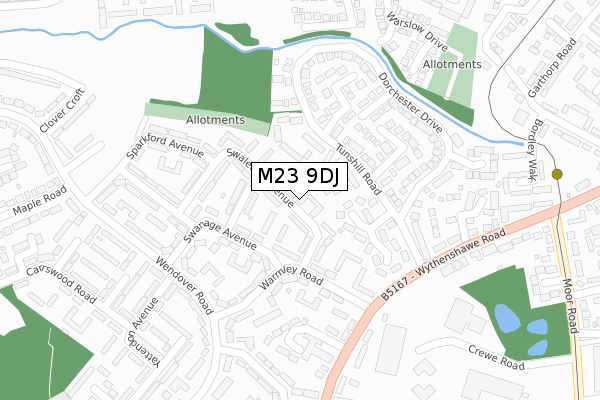 M23 9DJ map - large scale - OS Open Zoomstack (Ordnance Survey) M23 9DJ map - large scale - OS Open Zoomstack (Ordnance Survey)